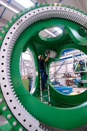 The rotor of a M5000 is produced in the facility of AREVA Multibird in Bermerhaven.